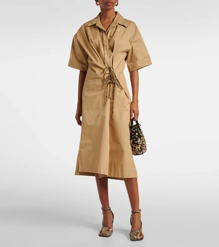 Dries Van Noten Cotton wrap dress