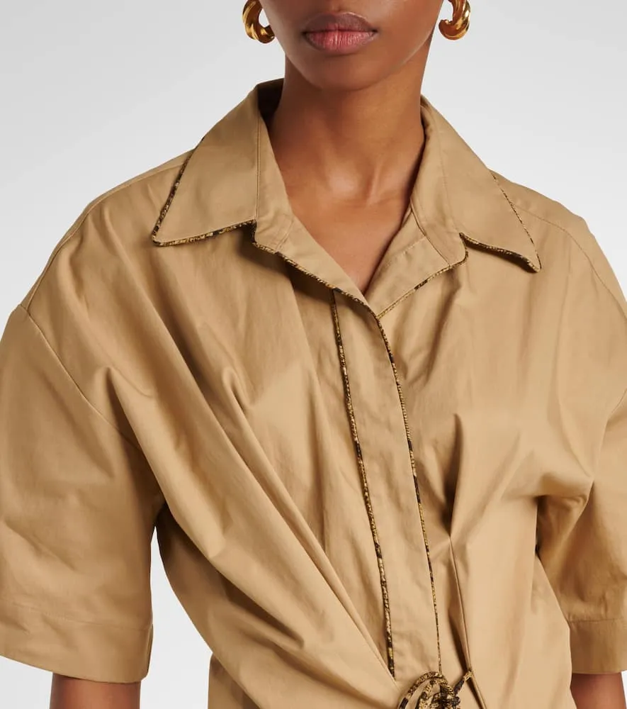 Dries Van Noten Cotton wrap dress