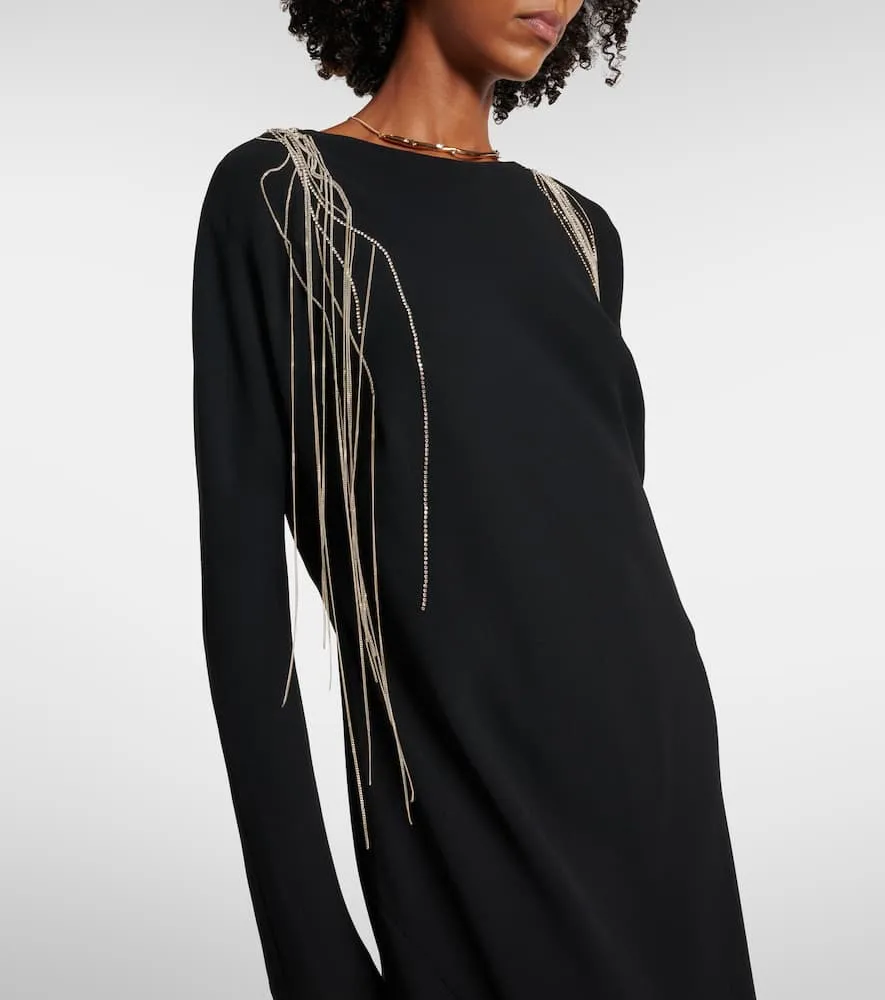 Dries Van Noten Crystal-embellished maxi dress