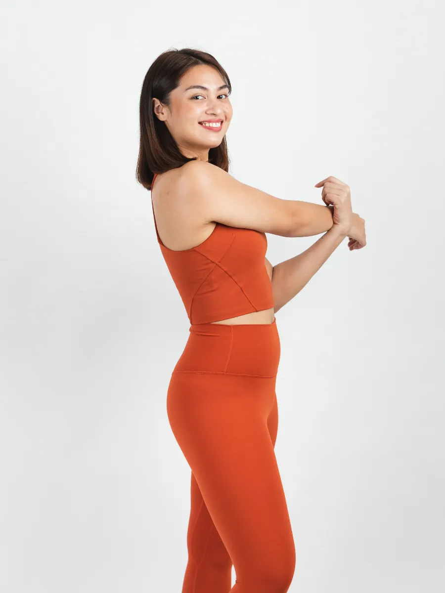 Easy Stretch 7/8 *Seamless Leggings in Terracotta