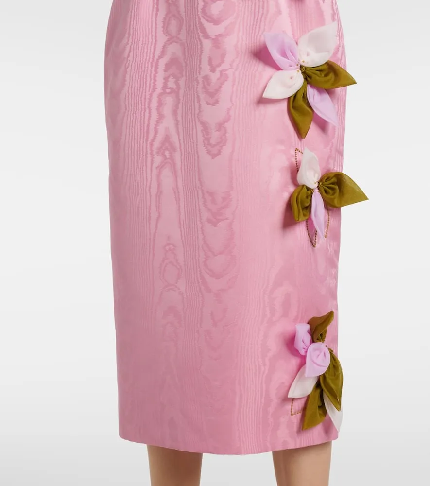 Emilia Wickstead Cappia floral-appliqué midi dress