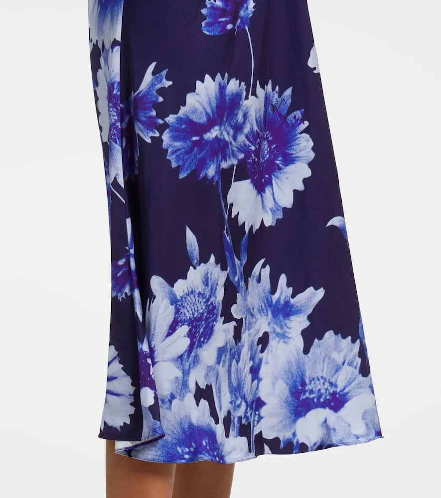Erdem Floral draped midi dress