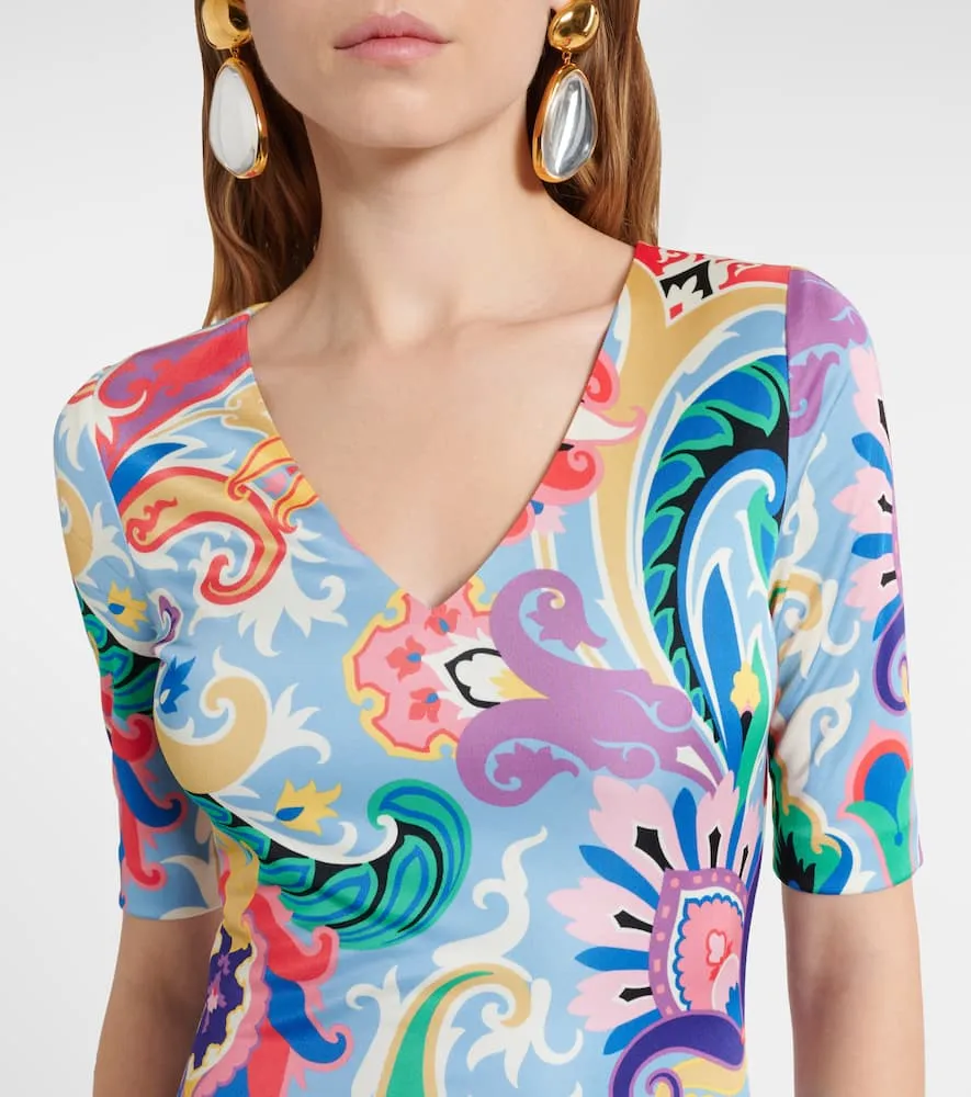 Etro Paisley midi dress
