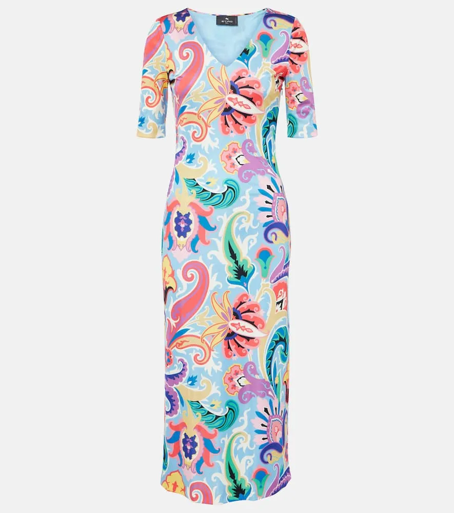 Etro Paisley midi dress
