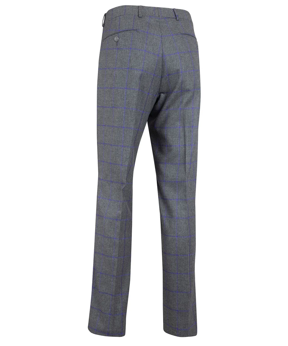 Heritage Flat Front Windowpane Pant