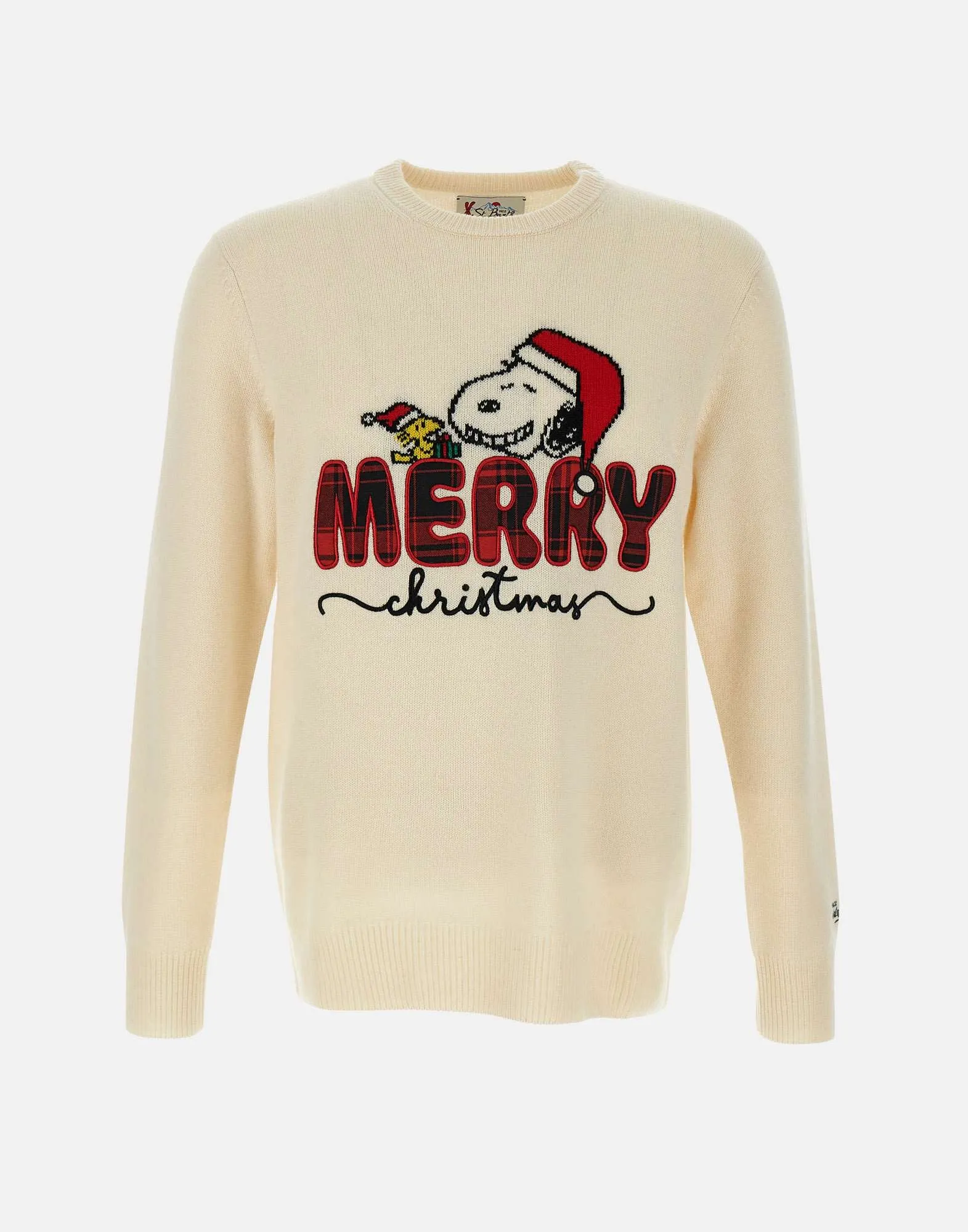 Heron Snoopy Christmas Sweater in Cream
