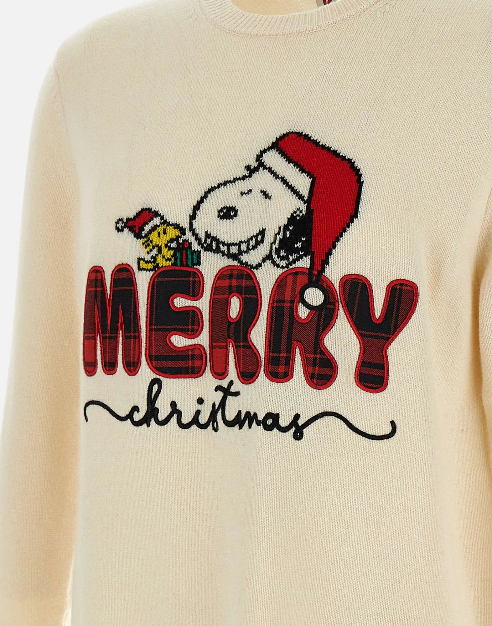 Heron Snoopy Christmas Sweater in Cream