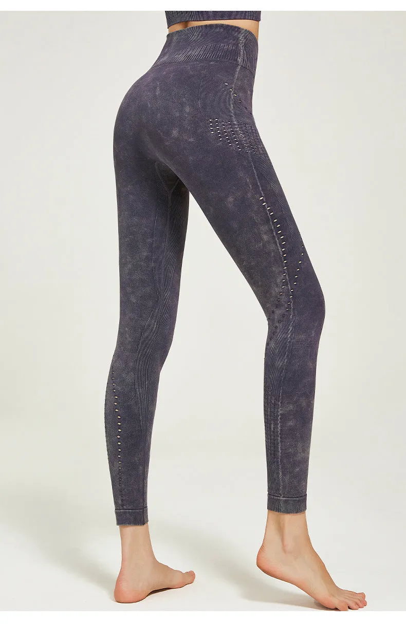 Hollow High Stretch Print Leggings