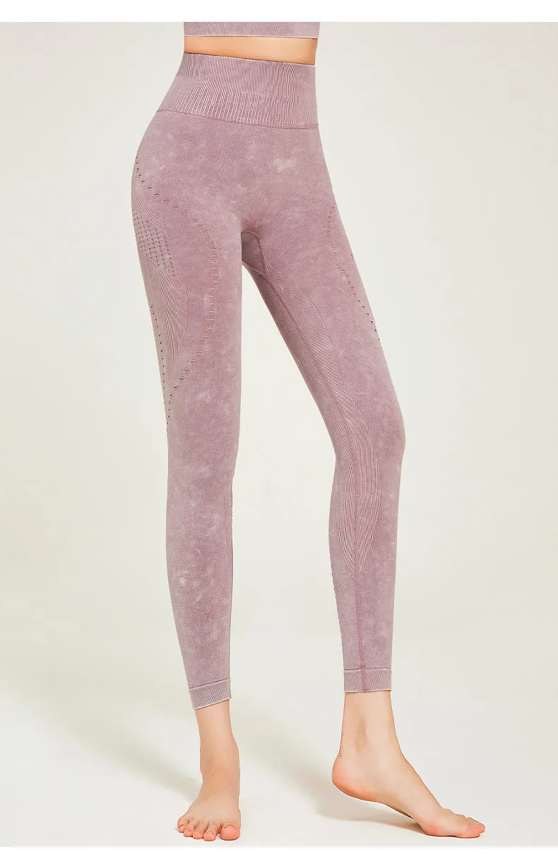 Hollow High Stretch Print Leggings