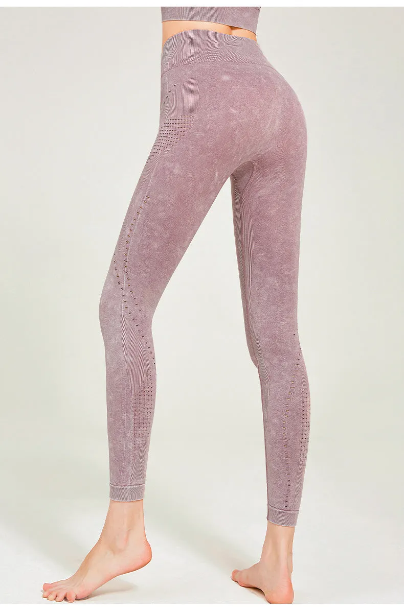 Hollow High Stretch Print Leggings