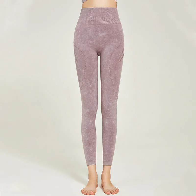 Hollow High Stretch Print Leggings
