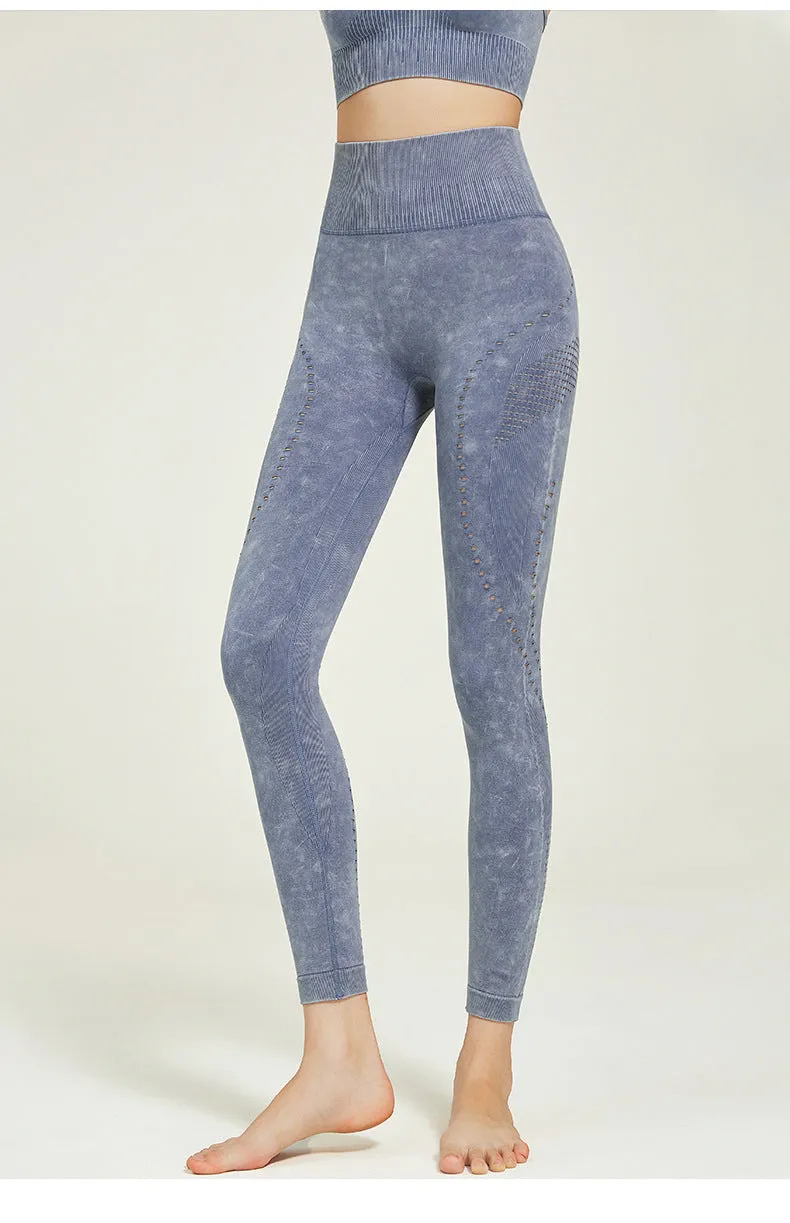 Hollow High Stretch Print Leggings