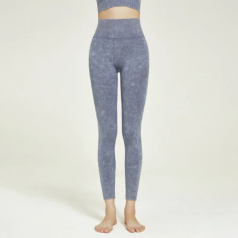 Hollow High Stretch Print Leggings