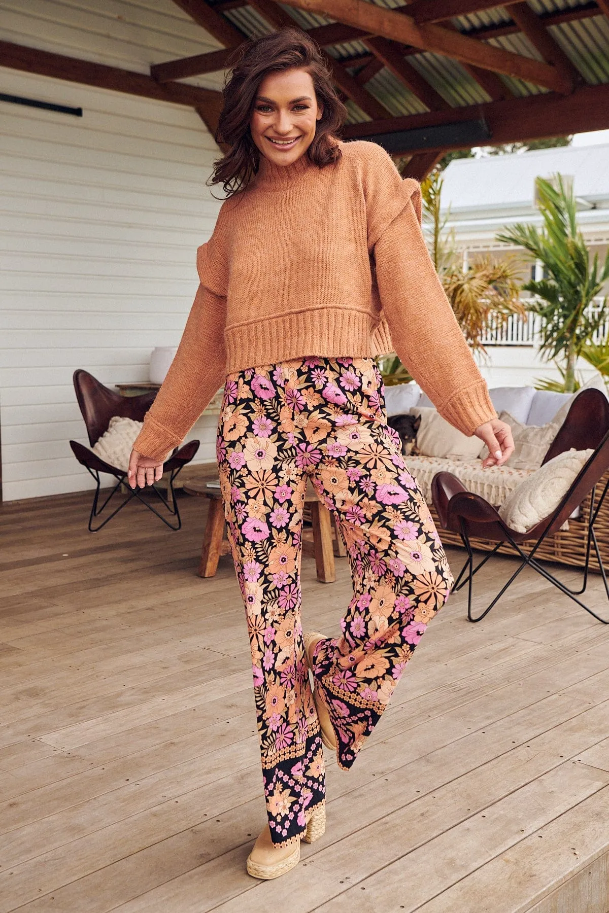 Jax Pants - Apricot Blossom