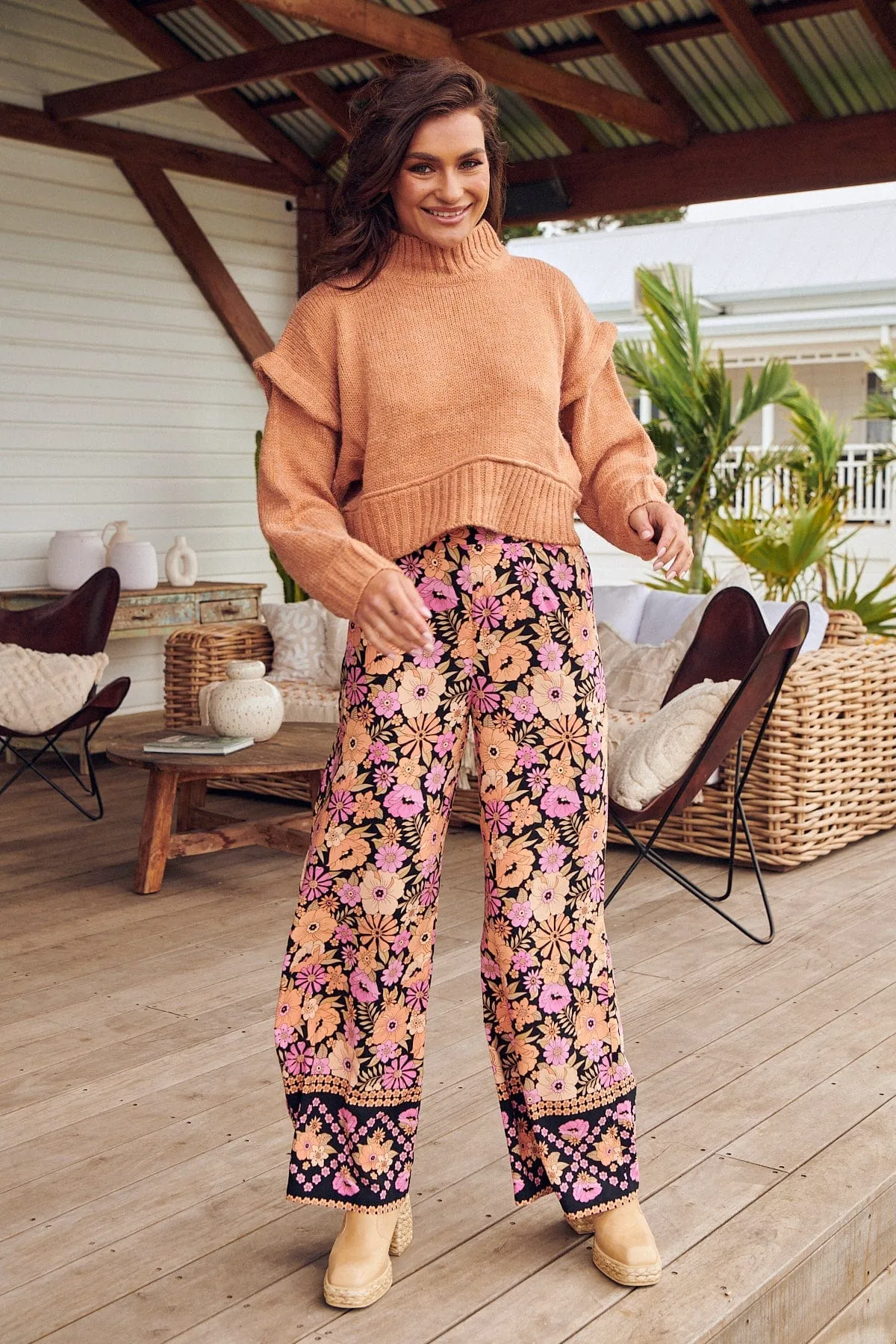 Jax Pants - Apricot Blossom