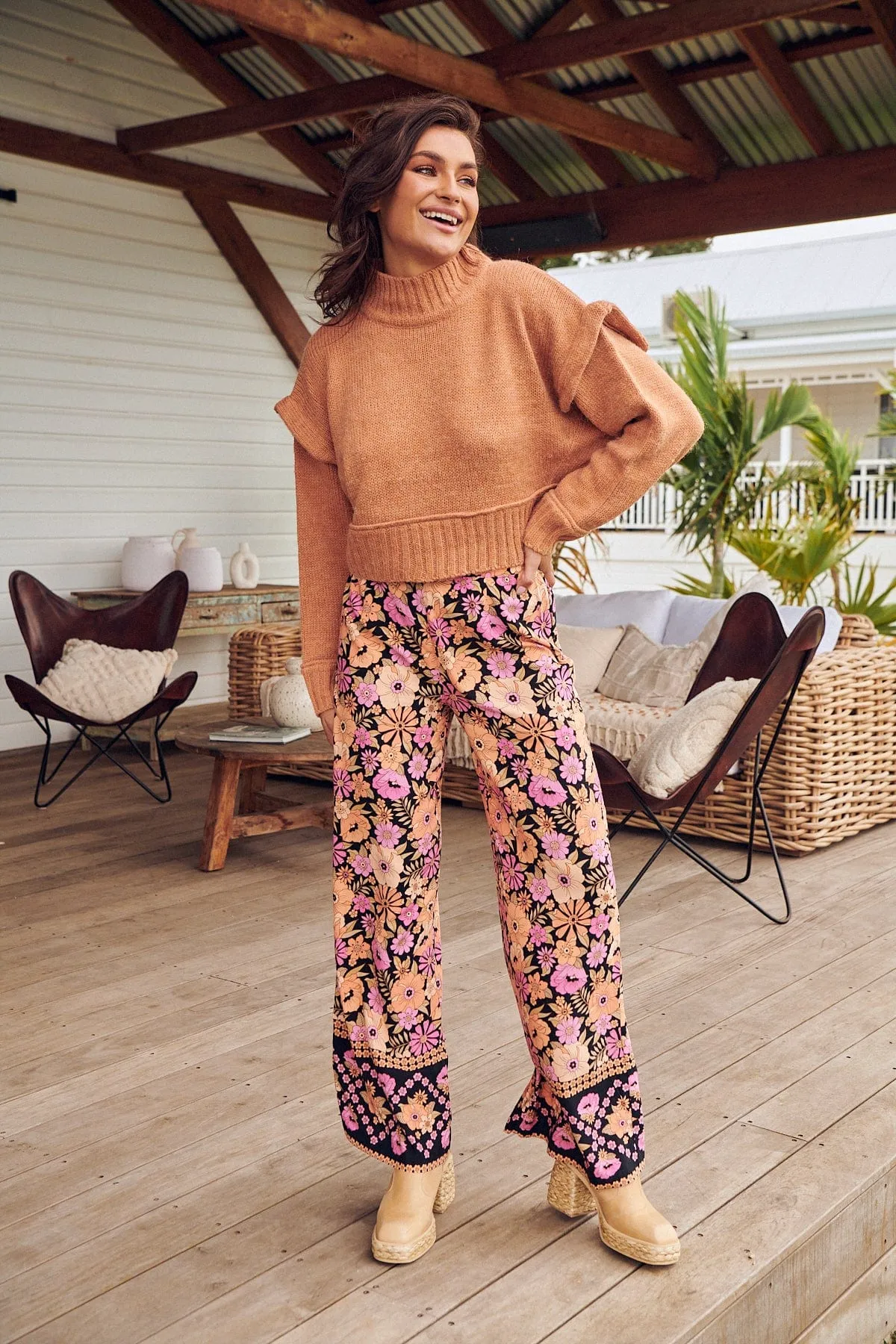 Jax Pants - Apricot Blossom