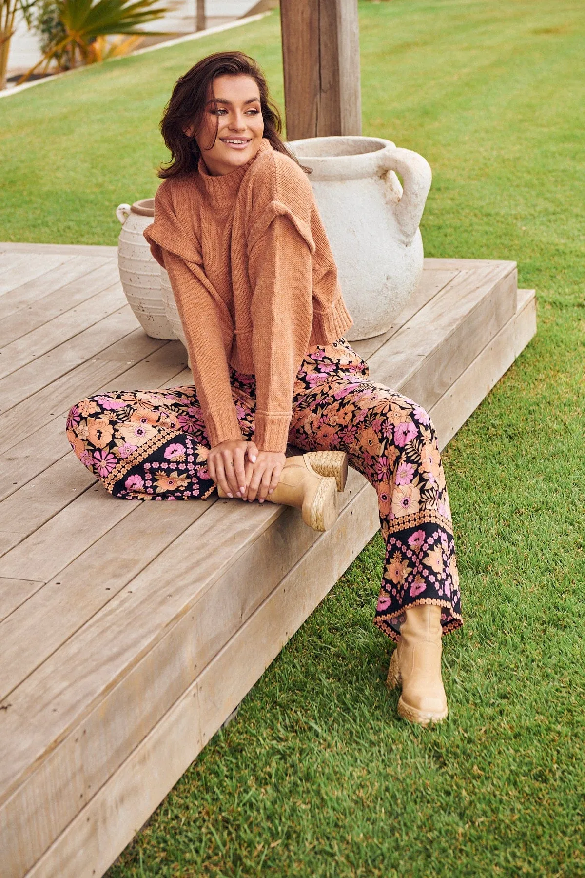 Jax Pants - Apricot Blossom