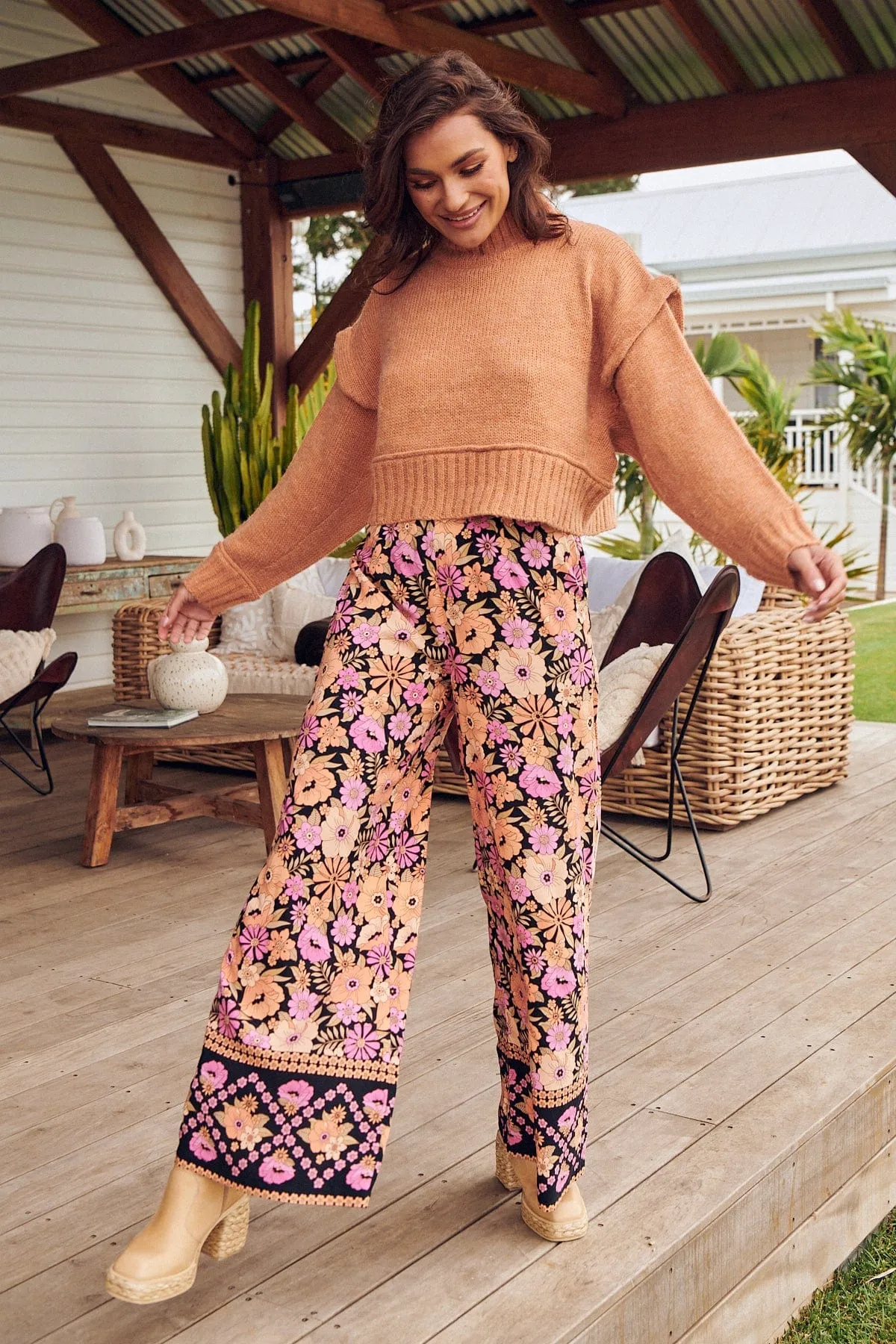 Jax Pants - Apricot Blossom