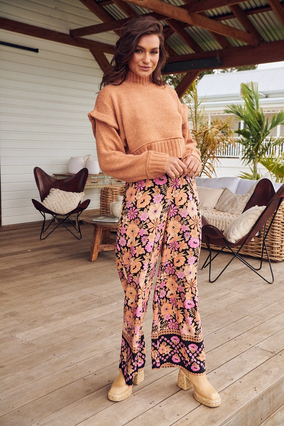 Jax Pants - Apricot Blossom