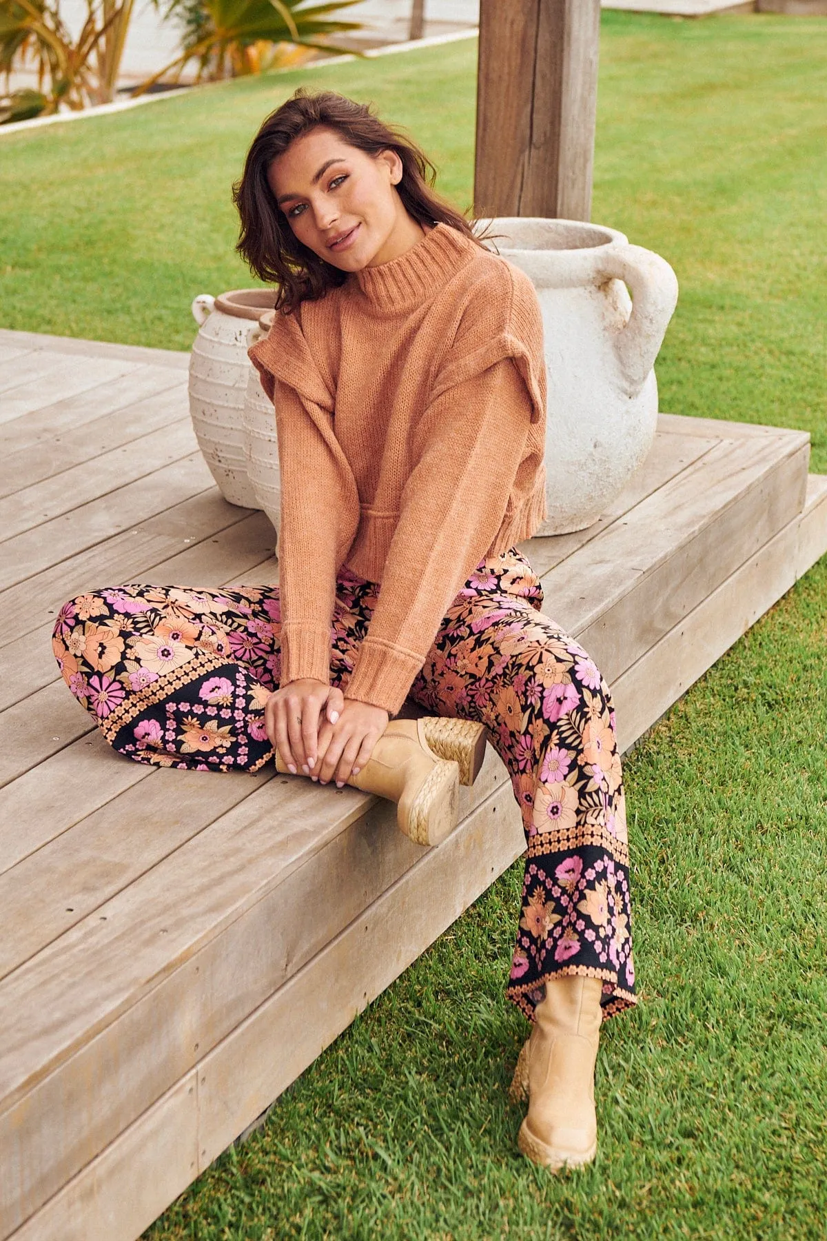 Jax Pants - Apricot Blossom