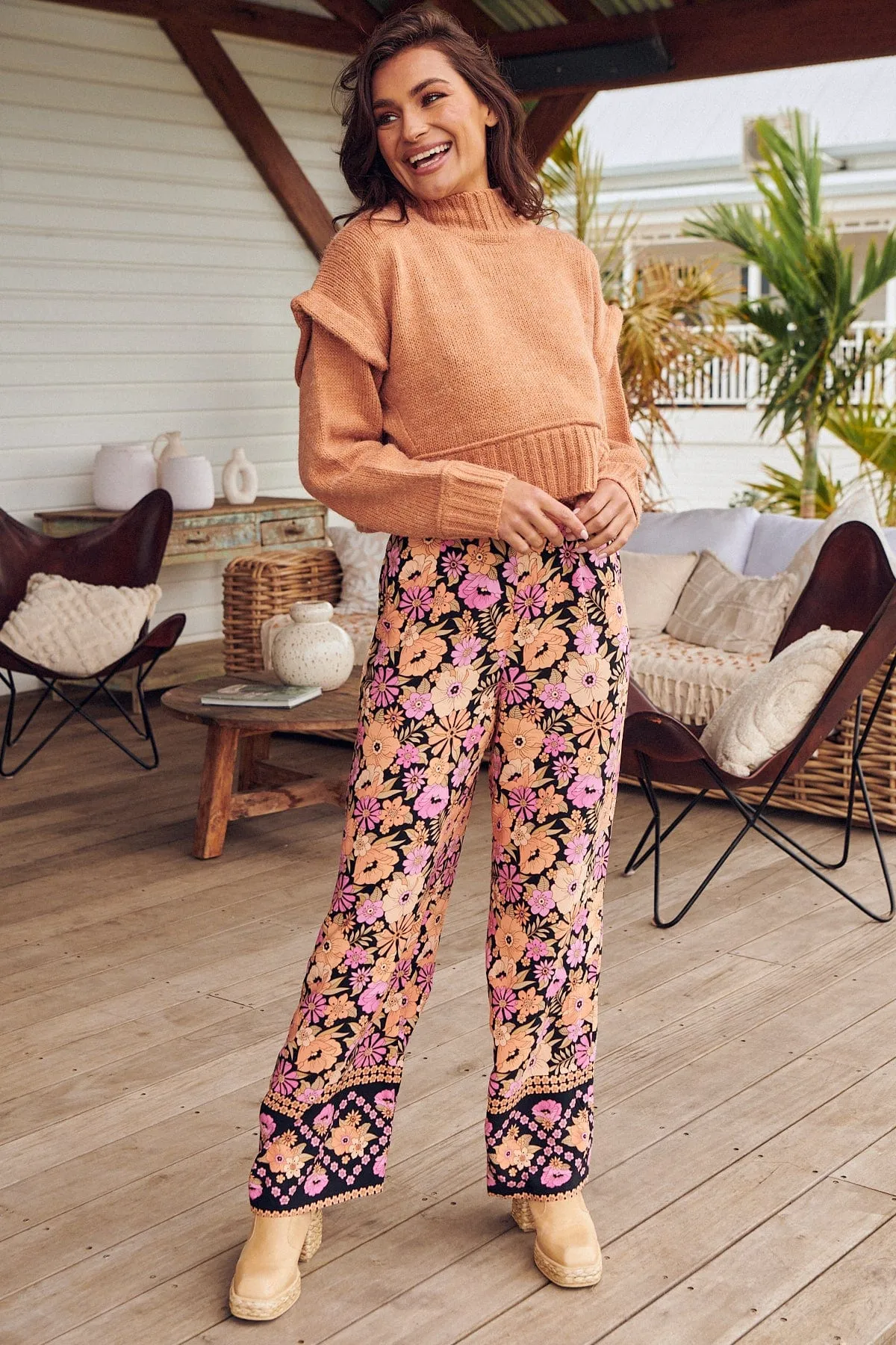 Jax Pants - Apricot Blossom
