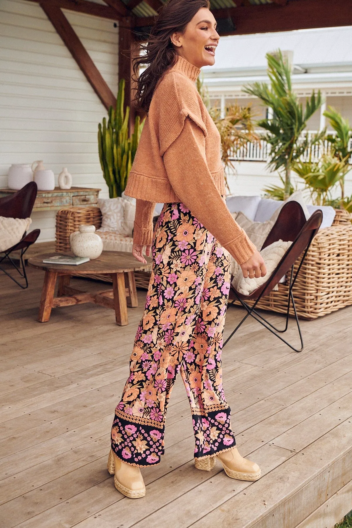 Jax Pants - Apricot Blossom