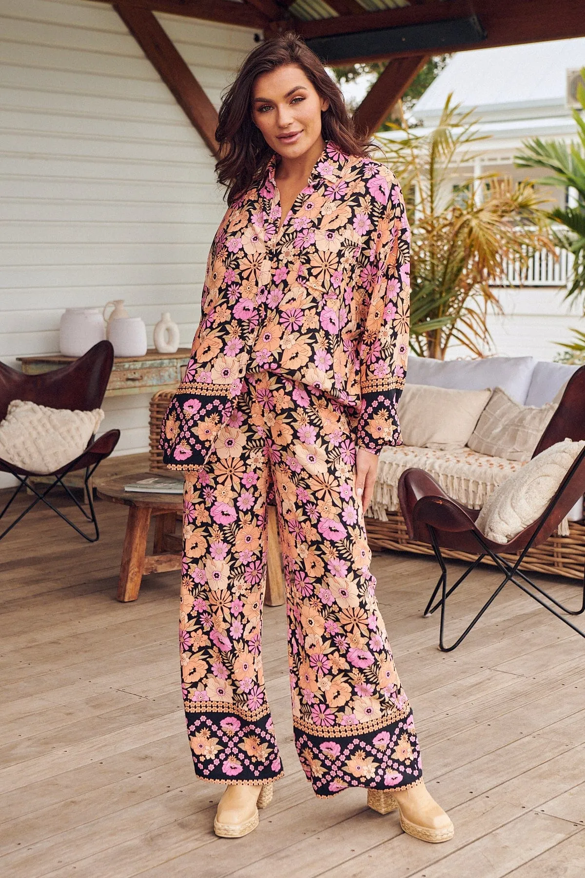 Jax Pants - Apricot Blossom