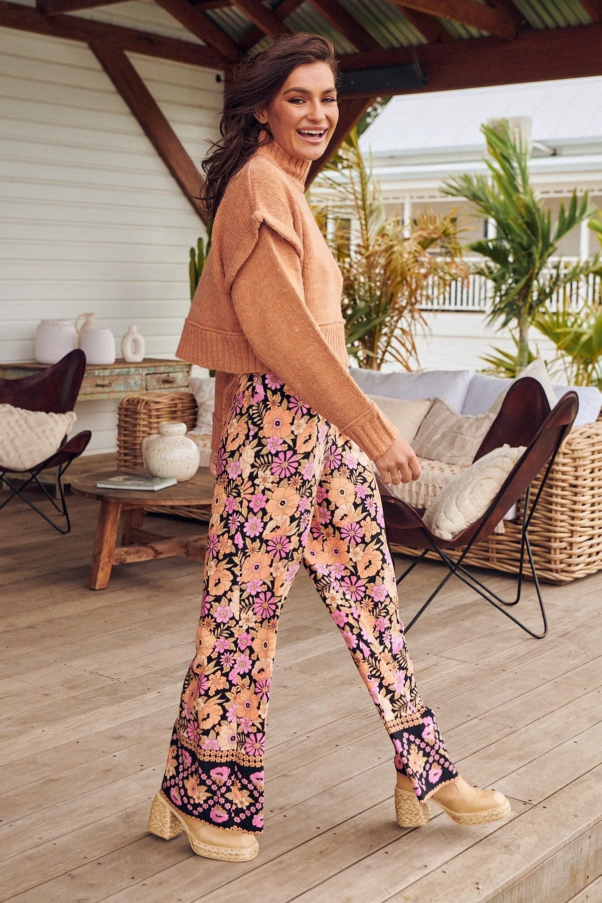 Jax Pants - Apricot Blossom