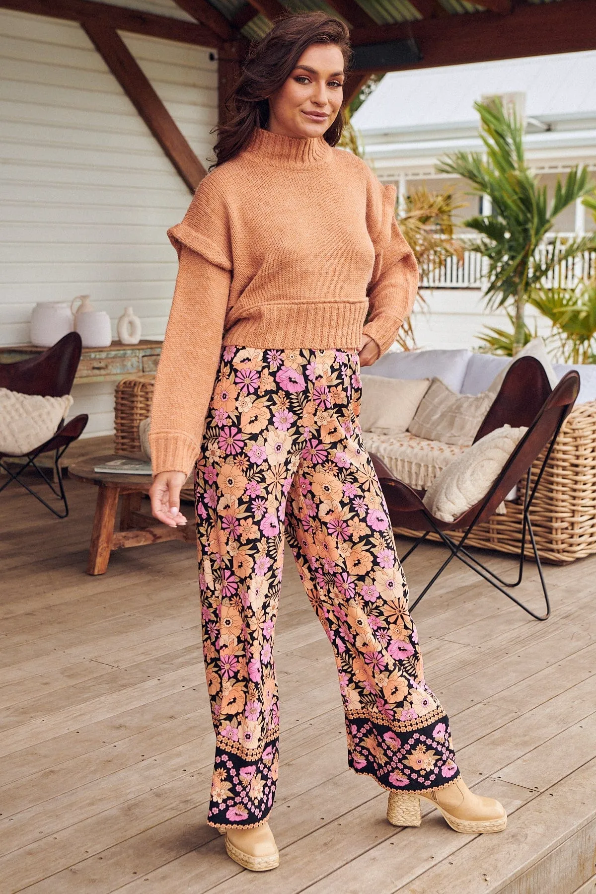 Jax Pants - Apricot Blossom