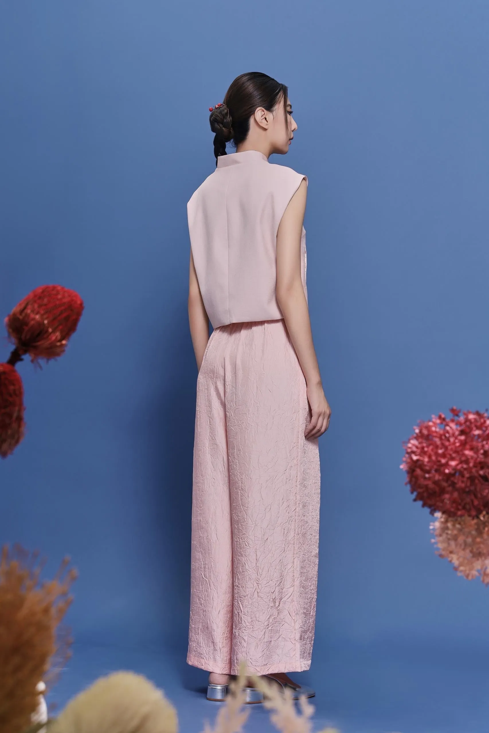 Jian Orient Cap Sleeve Top