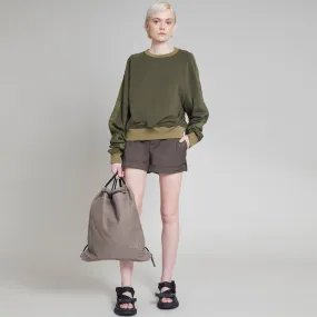 KADEN CROPPED PULLOVER OLIVE