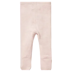Knitted Legging with Feet - Pink