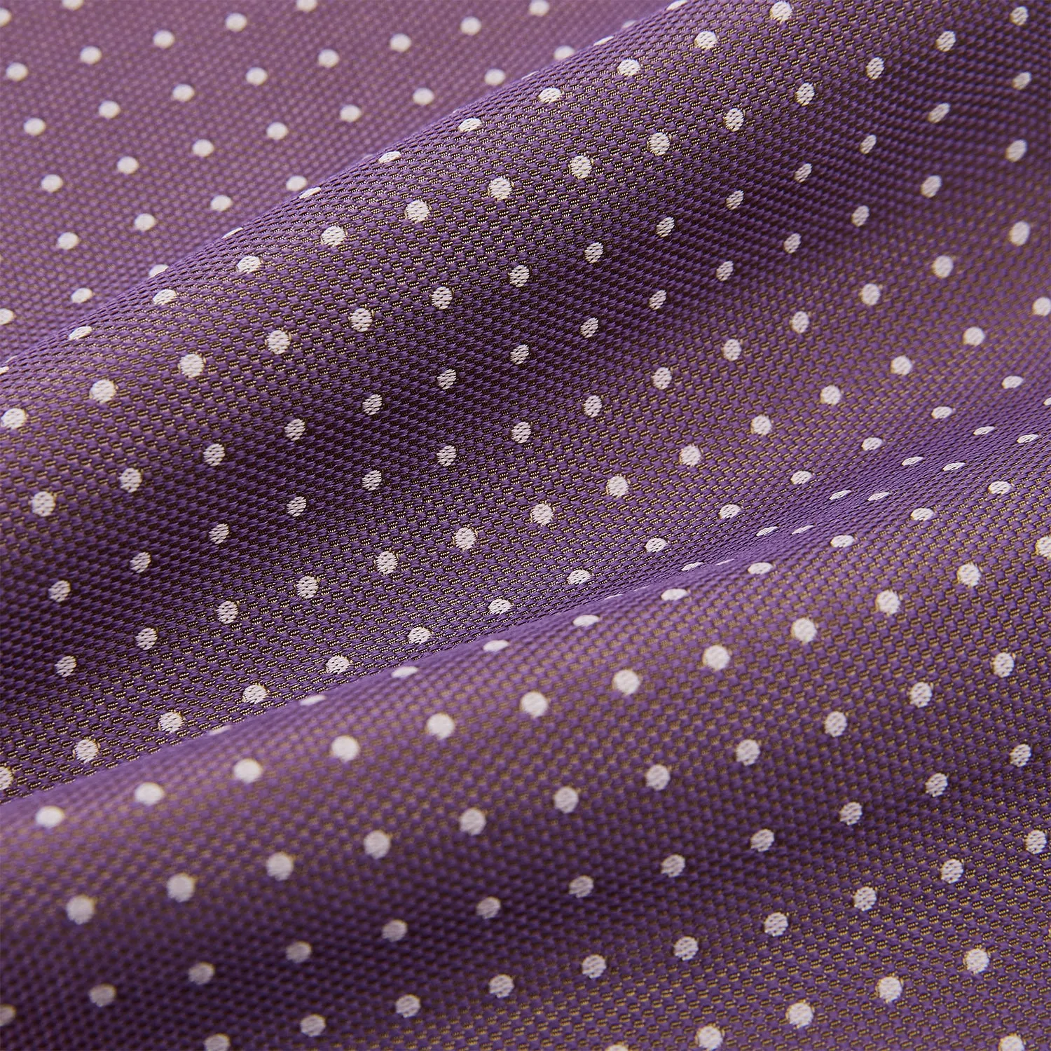 Lilac and Violet Micro Dot Silk Cravat