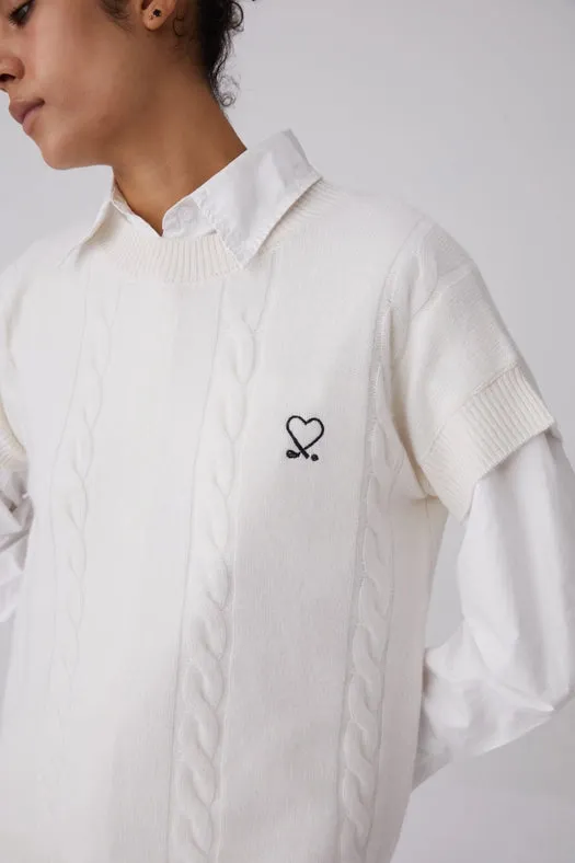 Love Golf Short-Sleeve Sweater