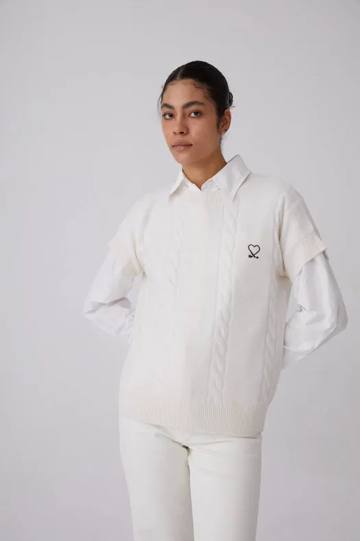 Love Golf Short-Sleeve Sweater