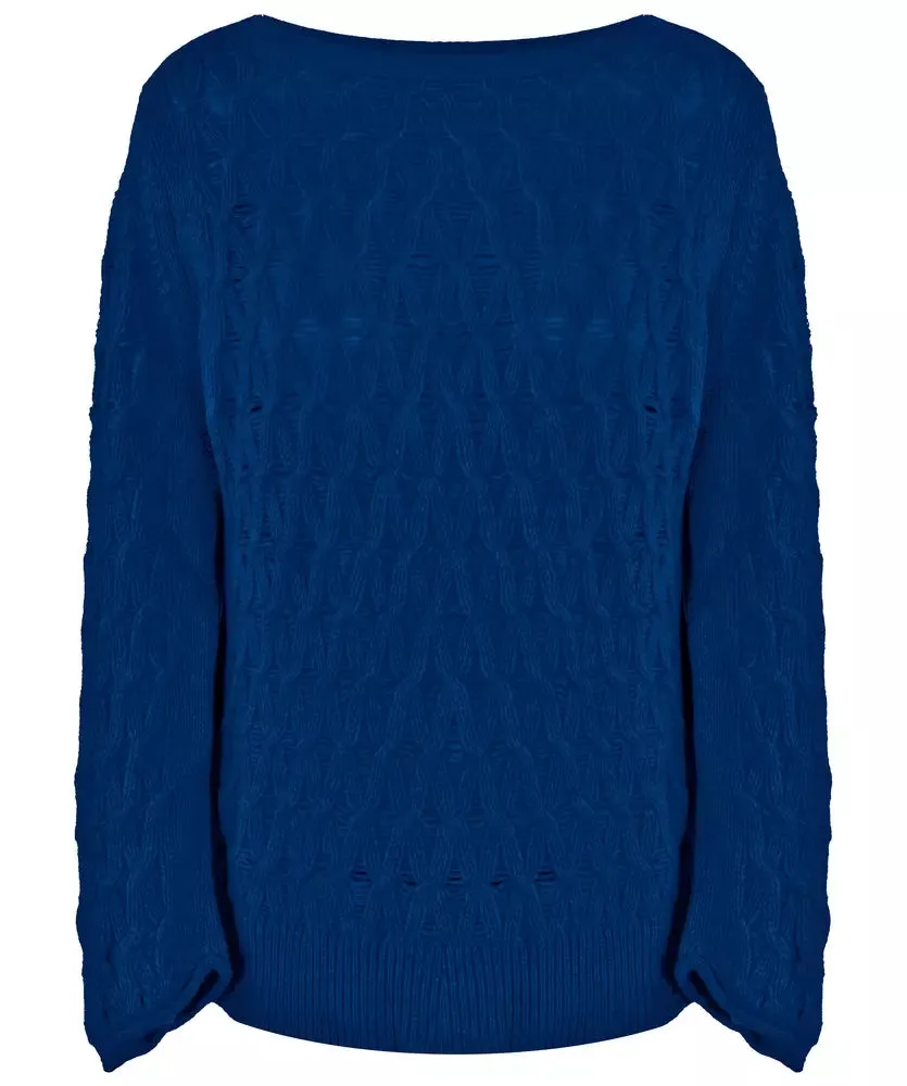 Malo Elegant Wool-Cashmere Boat Neck Sweater