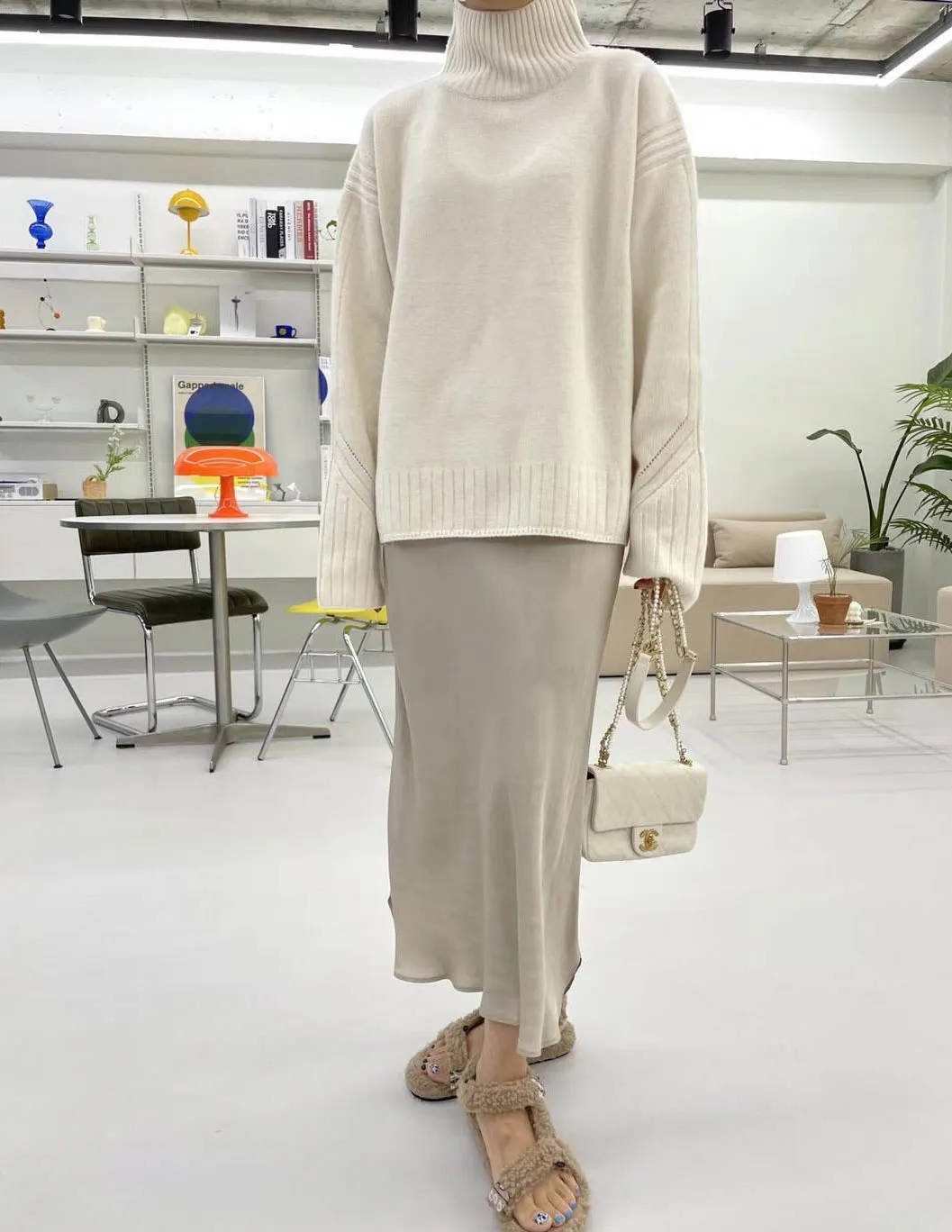 MARIS CASHMERE BLEND KNIT IVORY