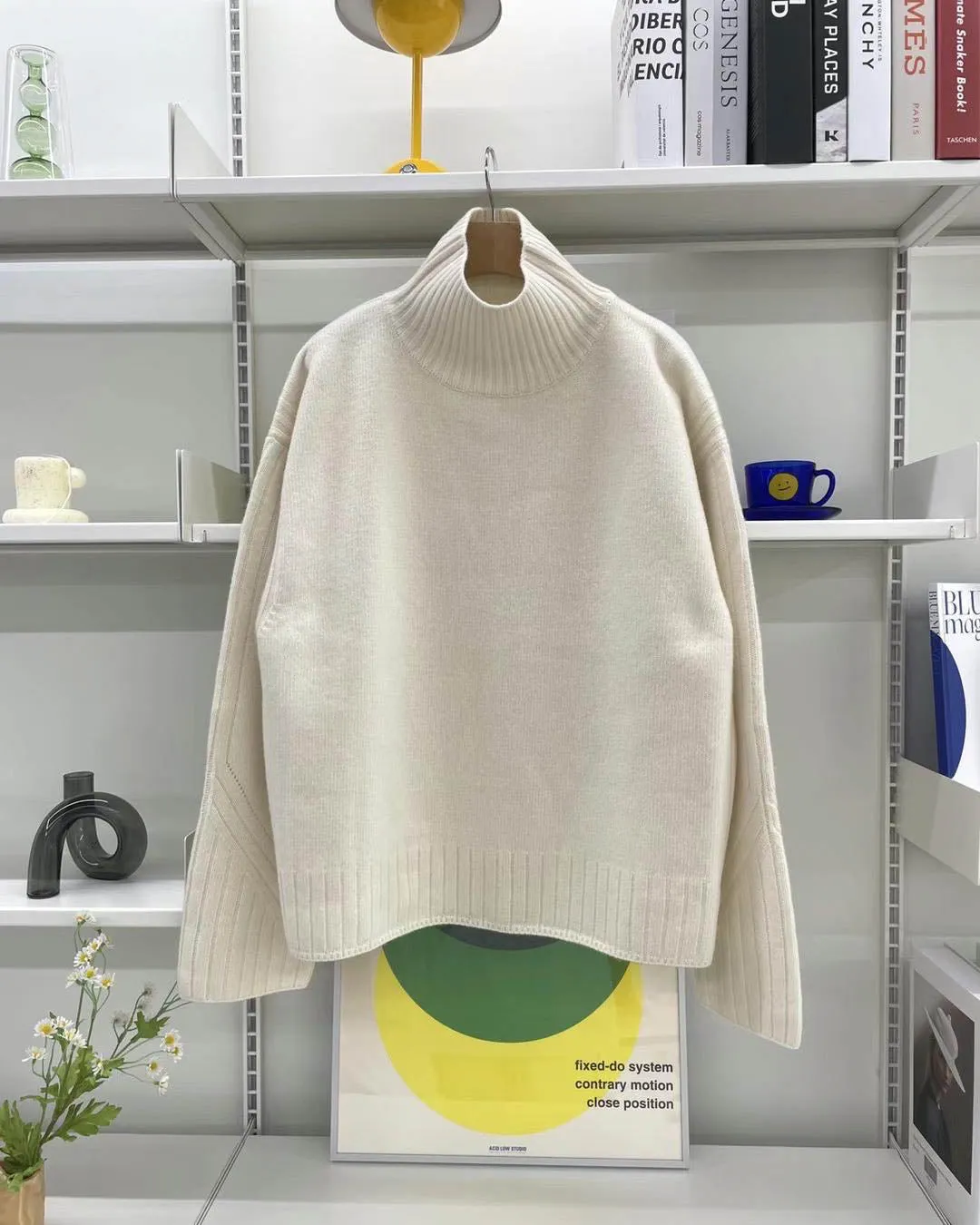 MARIS CASHMERE BLEND KNIT IVORY