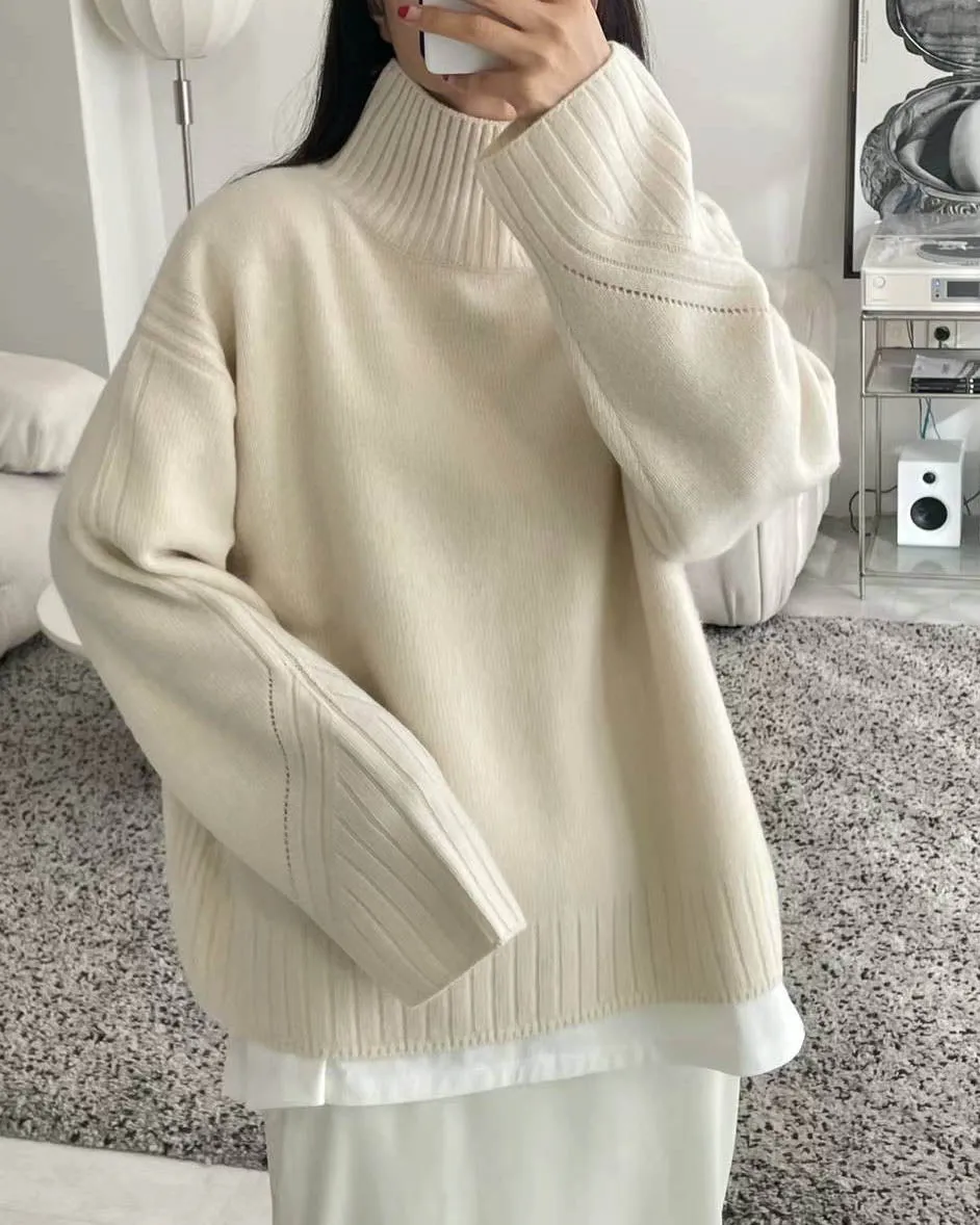 MARIS CASHMERE BLEND KNIT IVORY