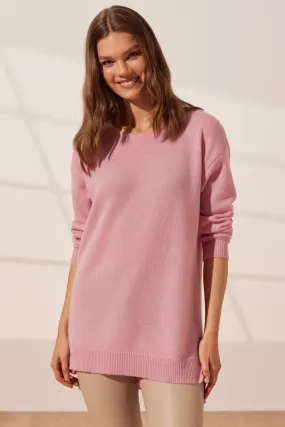 Pink Pure Cashmere Kostir Women's Tunic Sweater