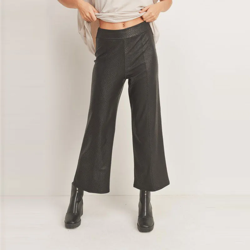 Pleather Wide Legged Pants
