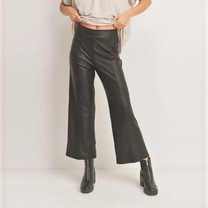 Pleather Wide Legged Pants
