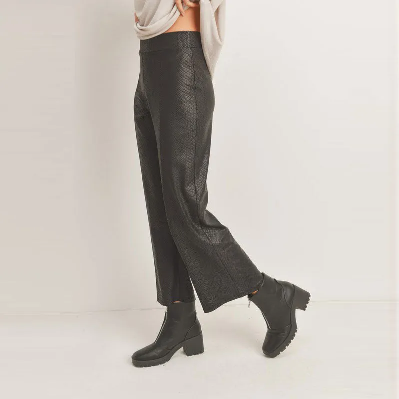Pleather Wide Legged Pants