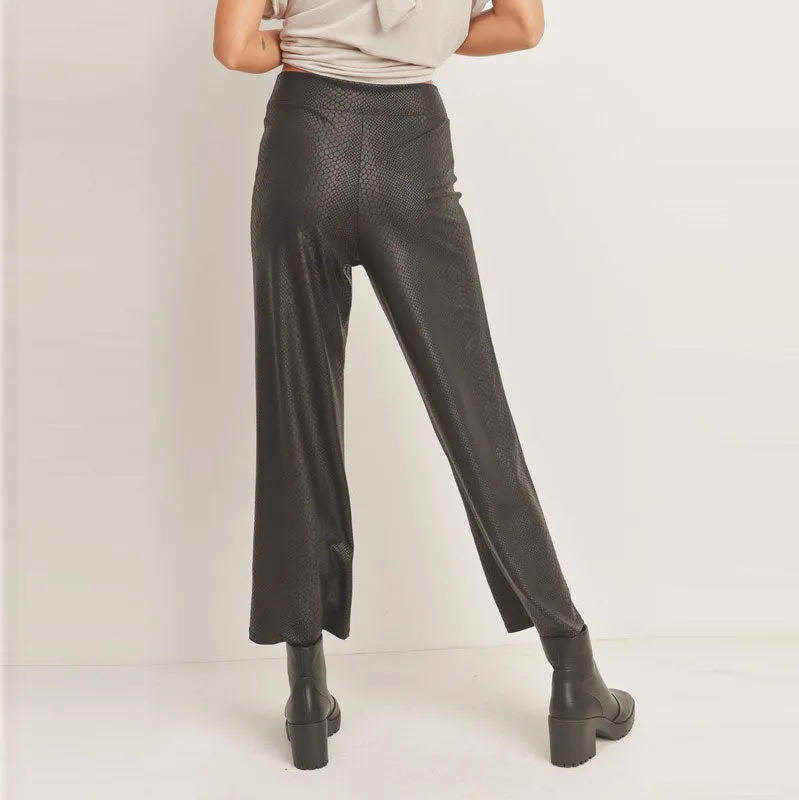 Pleather Wide Legged Pants