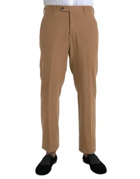 Prada Beige Cashmere Men's Straight Fit Pants