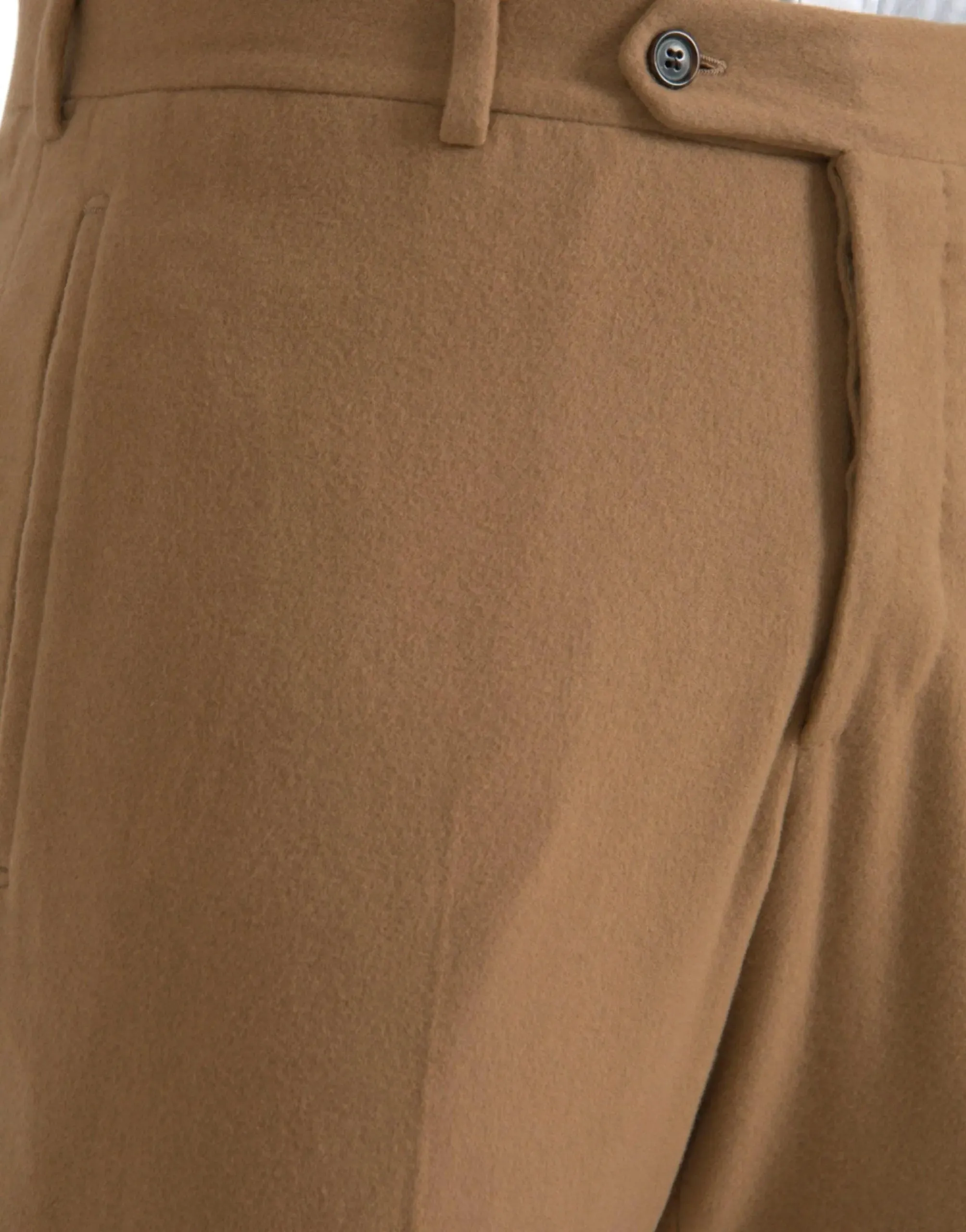 Prada Beige Cashmere Men's Straight Fit Pants