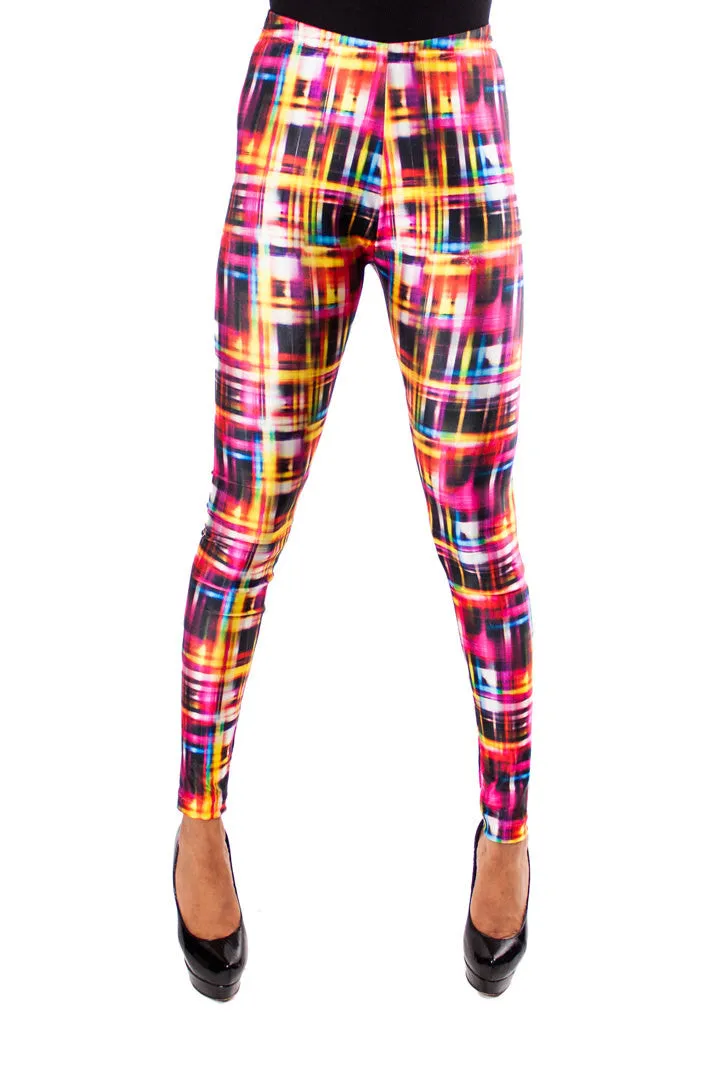 Rainbow Light Streak Leggings (XS/Teen 12)