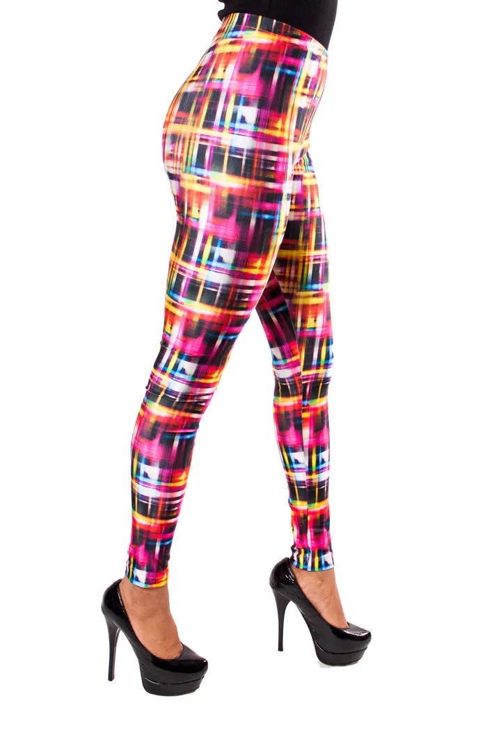 Rainbow Light Streak Leggings (XS/Teen 12)