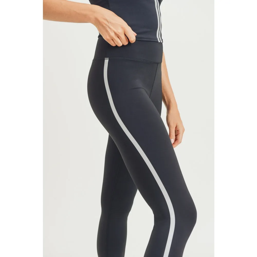 Reflective Accent Highwaist Leggings