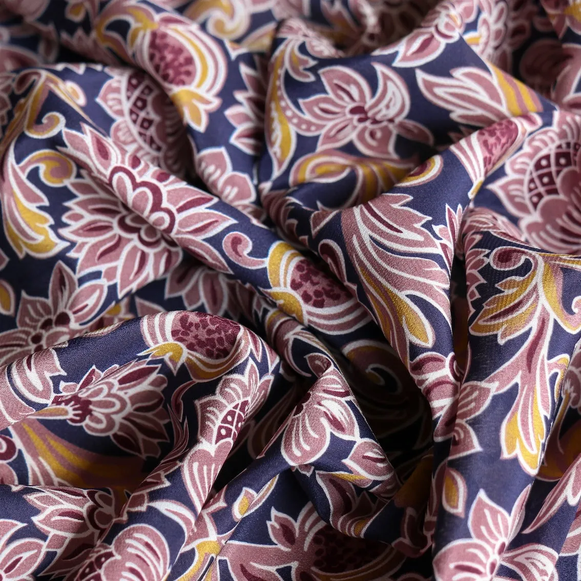 Remnant of Isola Bella Silk Crepe De Chine